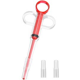 LICQIC Pet Pill Ejector, Pill Launcher, Pet Pill Dispenser for Cats and Dogs Small Animals Medical Feeding (1 Pcs Red)