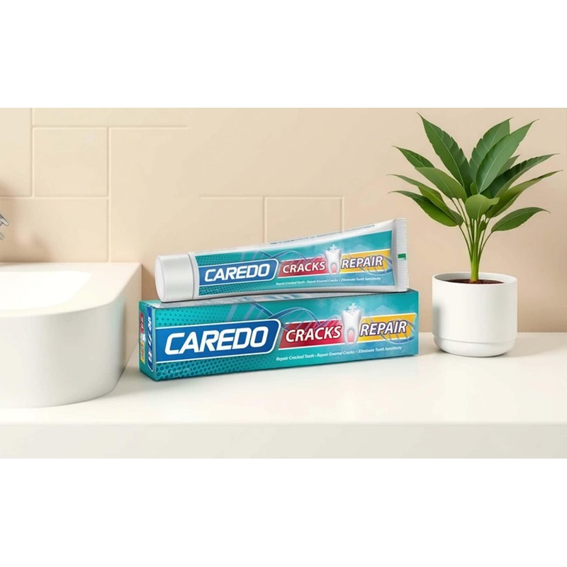 CAREDO Healing Teeth Crack Repair Toothpaste, Enamel Repair, Toothpaste, Fluorine-free,