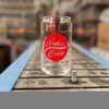 Nuka-Cola 16oz Can Glass, Screen Printed, Nucleation at Bottom