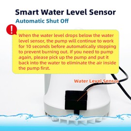 MSELTOS 1/20HP 660 GPH Automatic Small Sump Pump 7 ft Max Head 115V Submersible Pool Cover Water Pump for Swimming Pool Garden Pond Basement, Auto Shut Off