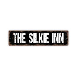 The Silkie Inn Chicken Hen House Coop Metal Street Sign Plaque
