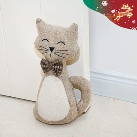Marwood Cute Door Stopper Decorative Door Stops for Home and Office, Cat Weighted Interior Doorstop Fabric Stuffed Animal Door Stopper Floor Decorative