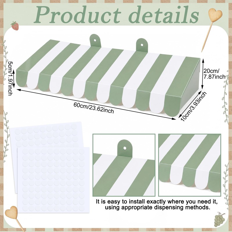 Domensi 405 Pcs Locally Grown Baby Shower Farmers Market Decorations