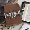 Mumeson Cow Print Bible Cover Bible Protector with Durable Handle