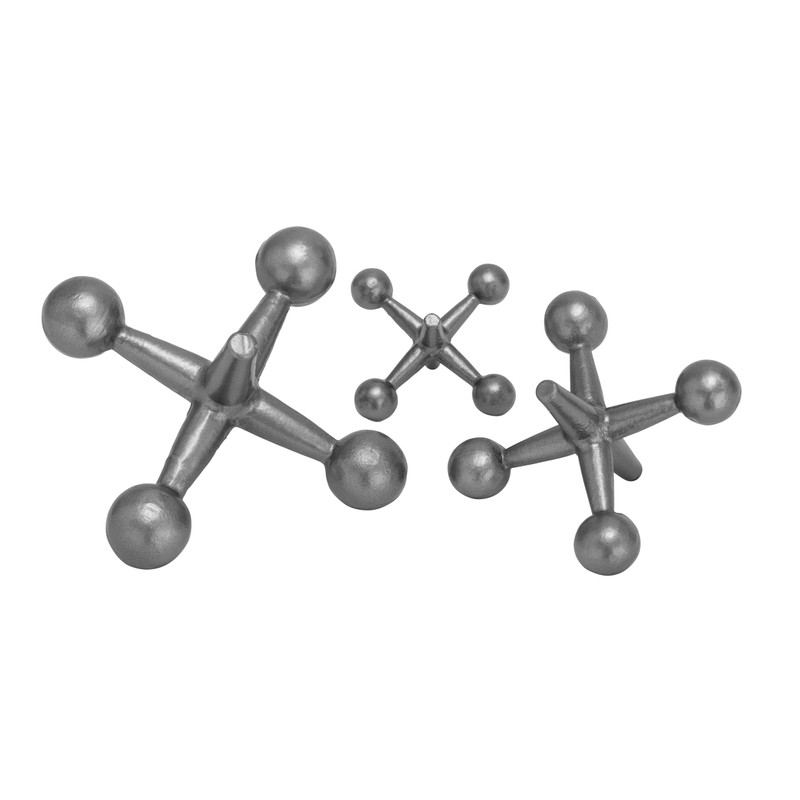 Deco 79 Metal Jack Decorative Sculpture Home Decor Statues, Set