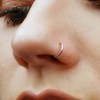 Fake Clip On Nose Ring 20g - Tiny Faux Piercing