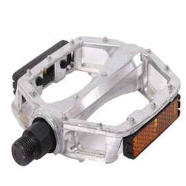 MACHSWON 1Pair 9/16” Bicycle Pedals MTB BMX Mountain Bike Pedals Platfrom Aluminum Alloy (Silver)