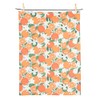 Abbott Collection Oranges & Blossoms Kitchen Tea Towel - 100%