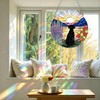 Acrylic Puzzle Jigsaw Suncatchers Dog Silhouette DIY Stained Glass Decor