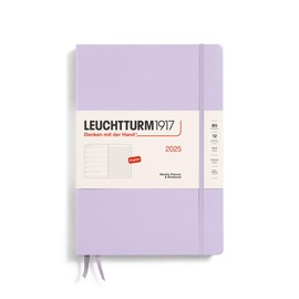 LEUCHTTURM1917 - Weekly Planner & Notebook 2025, Hardcover, Composition (B5), Lilac (Jan 1 - Dec 31, 2025)