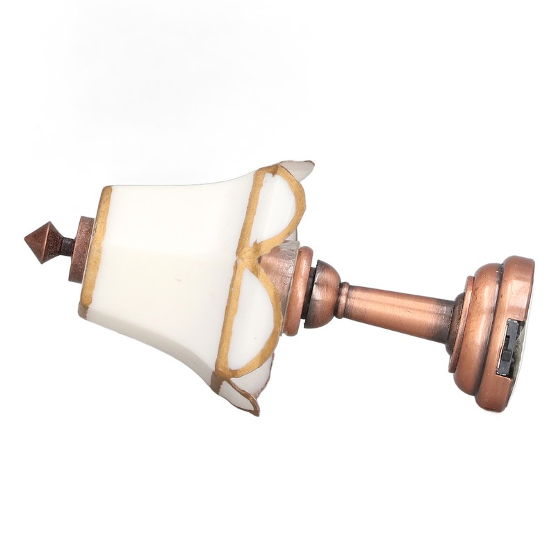 Miniature Lamp 1/12 Scale White 6cm Overall Height Battery Operated