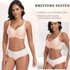 Jiuday Women's Bra Without Underwire Push Up Seamless Soft (Beige,