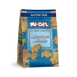 Mi-Del  Gluten Free Arrowroot Animals Crunchy Cookies Box  8 Oz