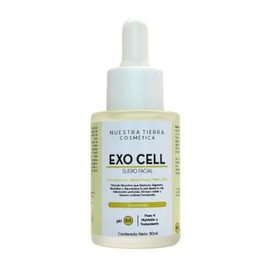 Nuestra Tierra Cosmética Exo Cell Suero Facial con Exosomas Vegetales, pH 5.0, para Todo Tipo de Piel, Tratamiento Rejuvenecedor Día y Noche, 30ml