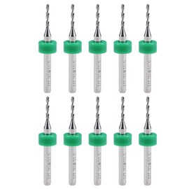 uxcell PCB Drill Bits 1.3mm Tungsten Carbide Rotary Tool Jewelry CNC Engraving Print Circuit Board Micro Drill Bits 1/8 Inch Shank 10 Pcs