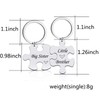 Sister Brother Gifts Puzzle Keychain, Sister Brother Christmas Graduation Birthday
