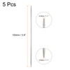 sourcing map 5Pcs Knitting Needle 2.5mm Diameter 5.9 Inches Length