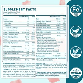 Quorinthiumax Prenatal Gummies Sugar Free 90 Count - Organics Prenatal Vitamins for Women with Folate, DHA & Probiotics - Iron Free Prenatal Vitamin Gummies for Immune & Digestive - 1 Bottle