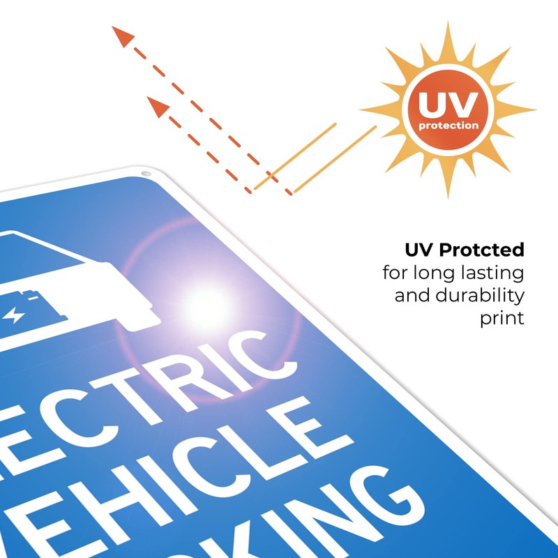 Sigo Signs, Electric Vehicle Parking Only with Graphic Sign,(SI-67887) 10x14