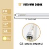 Konideke 8 Pack F8T5/WW Fluorescent Bulbs Warm White 3000K, 12