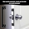 Door Latch Guard Plate, Outswing Door Security Heavy Duty Outswing