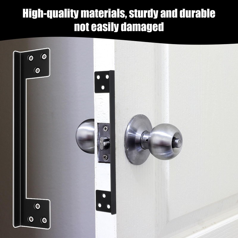 Door Latch Guard Plate, Outswing Door Security Heavy Duty Outswing