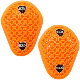 RTX Gear Flat 3D Net Shock Absorbing Ultra Flexible CE Certified Level 2 Biker Jacket Shoulder Armour Upgrade Insert Protection - Unisex (Shoulder Pads)