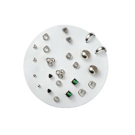 Aboutdaisy 12 Pairs Acrylic titanium & nickel-free plated alloy Stud Set Earrings for Women, Diverse Colorful Hypoallergenic Fashion Jewelry for Special Moments Christmas Valentines Mother's day Gift