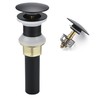 Rockgoya Bathroom Sink Drain,Drain Stopper Bathroom Sink Without Overflow,Pop Up