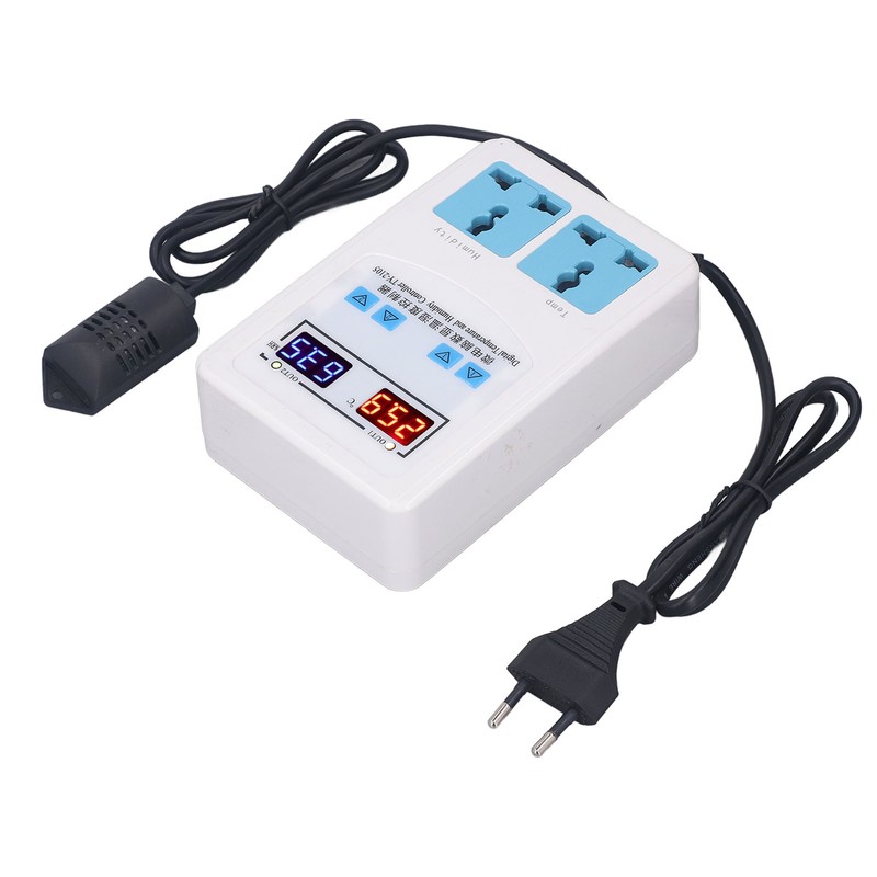 Temperature Humidity Controller -20~60℃ 0~100.0%RH LCD Display Humidistat Thermostat AC