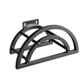 OLV Garden Hose Holder, Outdoor Hose Holder Wall Mounted Holds 125-ft Hose, Heavy Duty Metal Hose Hanger, Sturdy Detachable Hose Reel Storage Organizer, Hose Rack for Outside Garden Lawn Yard Farm