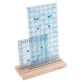 Milward 2159003 Ruler/Template Rack, Beech Wood, 25 x 10cm