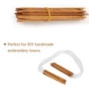 18pcs Wooden Knitting Needles Set Double Point Circular Knitting Needle