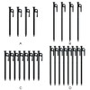 SUIOPPYUW Durable Camping Stakes With Large Head And Sharp End