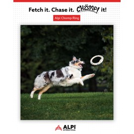 ALPI Chomp Ring - Durable, Soft, & Squishy Bite Puppy Toys for Dogs & Other Pets - Stimulating Dog Toys for Sensory Play & Fun (Large)