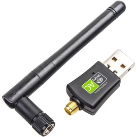 USB WiFi Adapter 600Mbps Wireless Card Network Dongle for PC Laptop Desktop with High Gain 5dBi Antenna Dual Band 802.11a 2.4GHz 150Mbps 5GHz 433Mbps Supports Win10 8 7 XP Vista Mac OS Linux