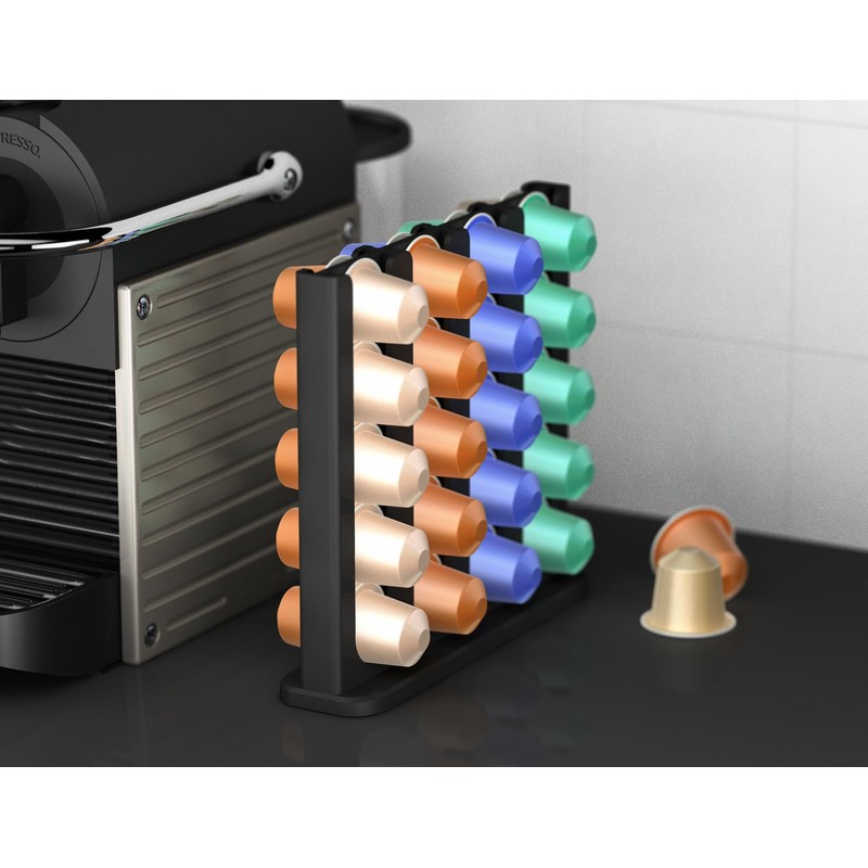 NewGround Designs Capsule Holder for Nespresso Capsules (40 Capsules) -