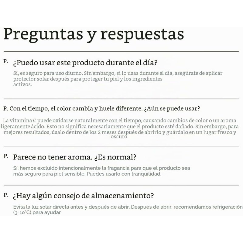 Vitamin C 20 Serum – Para atenuar manchas y tono