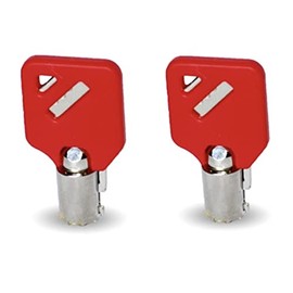 2 - FEO-K1 Elevator Key Fire Service Red Keys 2 - Red Keys (FEO-K1)