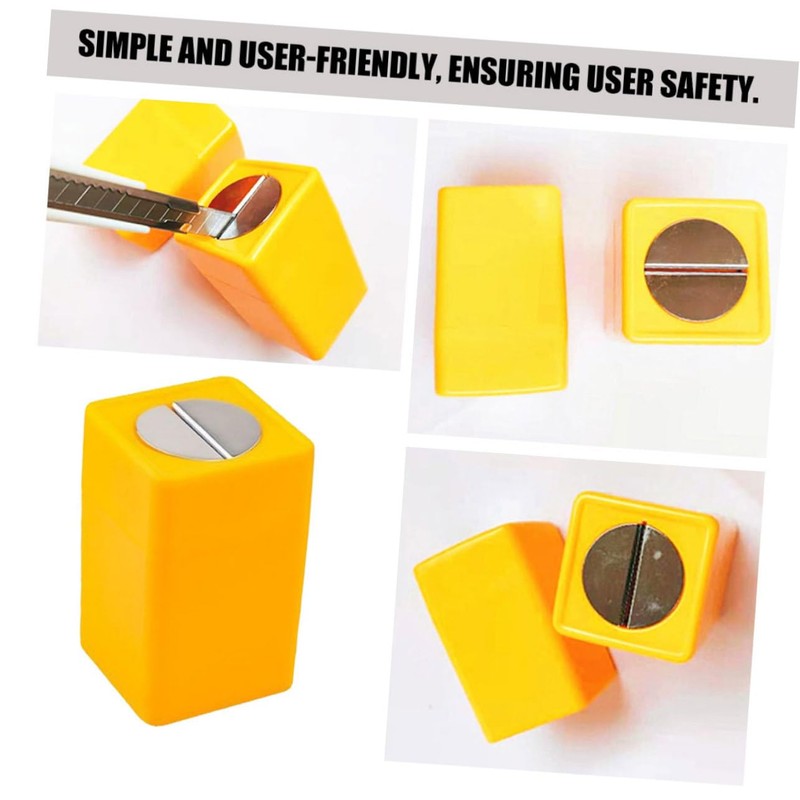 jojofuny 3pcs Blade Storage Boxes Safe Waste Blade Disposal Container