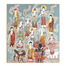 Shikishi Buddhist Painting Color Paper 10.7 x 9.5 inches (27.2 x 24.2 cm)