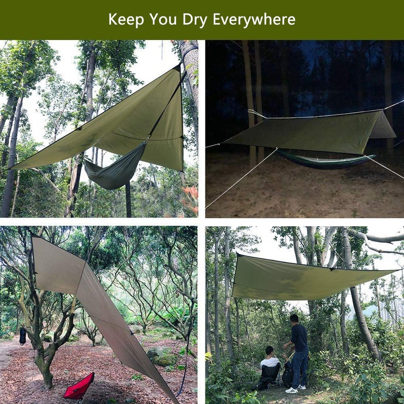 Sunyear Hammock Camping with Rain Fly Tarp and Net, Portable