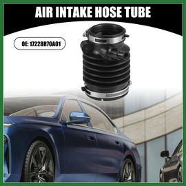 Motoforti Air Cleaner Intake Hose Tube with Clamps 17228R70A01 - Car - Engine Filter Air Intake Duct Hose Tube - for Honda Accord 3.5L V6 2010-2012 Rubber Black - 1Pc Long-lasting