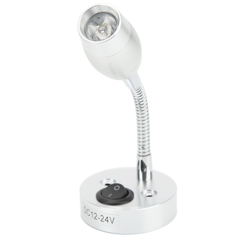 RV LED Light 12‑24V Boat Bedside Reading Lamp Adjustable Wall