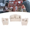 1:12 Scale Dollhouse Sofa Hand Crafted High Simulation Miniature Sofa