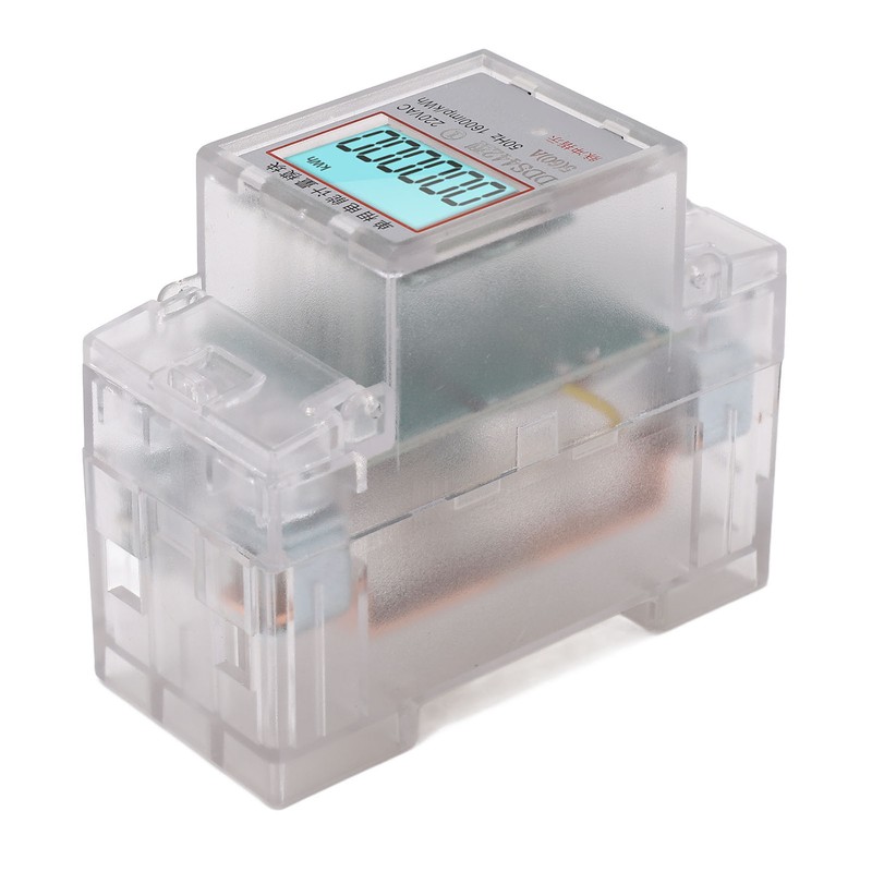 Smart Energy Meter LCD Display Power Consumption Monitor Single Phase