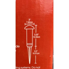 MALIBU 10W Low Voltage 12V Garden Landscape Path MUSHROOM Light Metal Glass Top