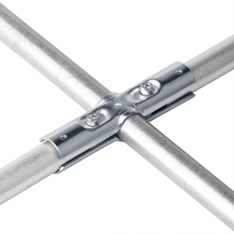 Fanmao 6 Sets 180 Degree Pipe Clamp Connector for 1"