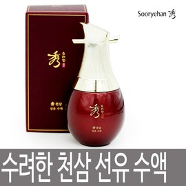 Suryeohan 수려한 천삼 선유 수액 130ml / 에센셜 젤 타입 스킨 토너 / 미백 주름개선 기능성 / 한방화장품 Soorihan Cheonsam Seonyu Essence 130ml / Essential Gel Type Skin Toner / Whitening and Anti-Wrinkle Functional / Herbal Cosmetic
