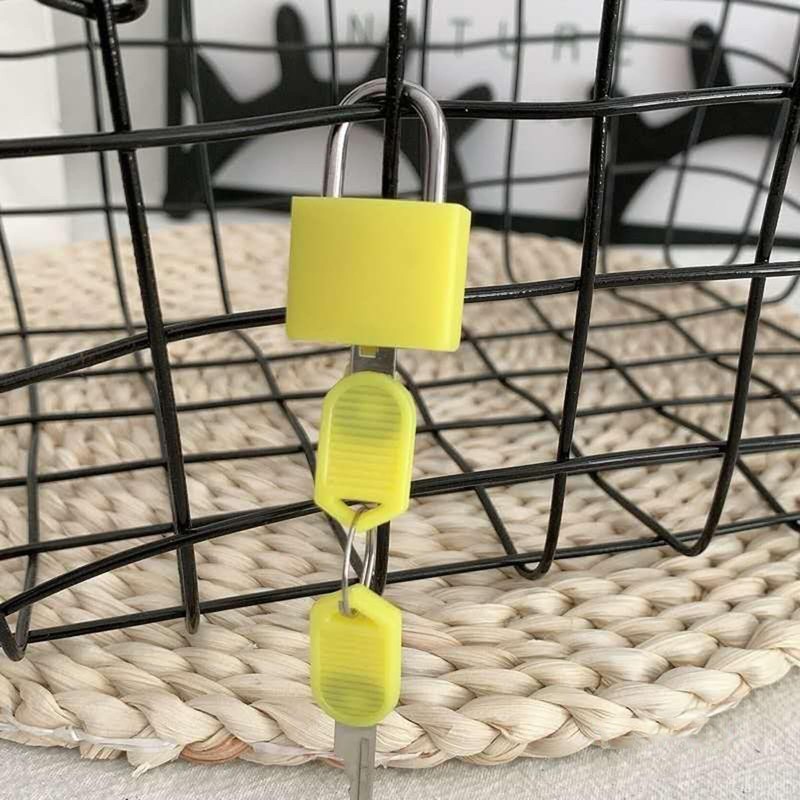 Yesmin 2 Pcs Luggage Lock with Key,Mini Padlock Luggage Lock